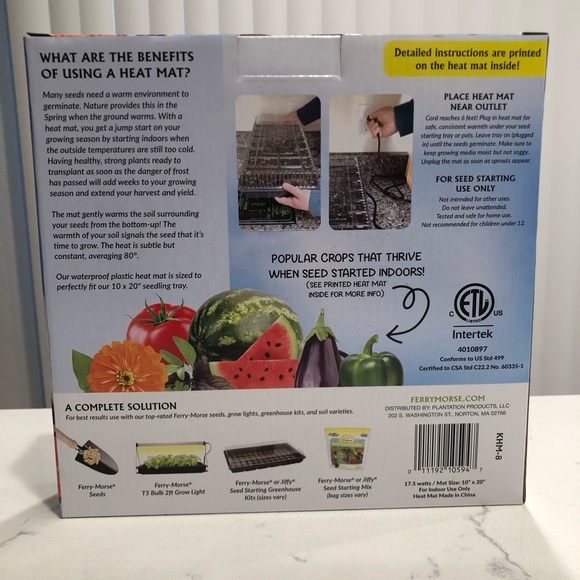 NWT Ferry-Morse Seed Germination Heat Mat for Indoor Gardening - Picture 2 of 12